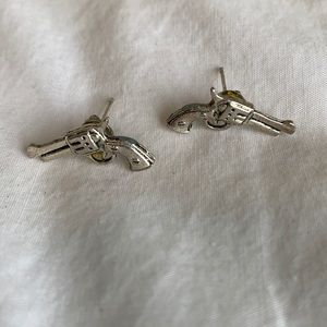 Miniature Gun Studded Earrings